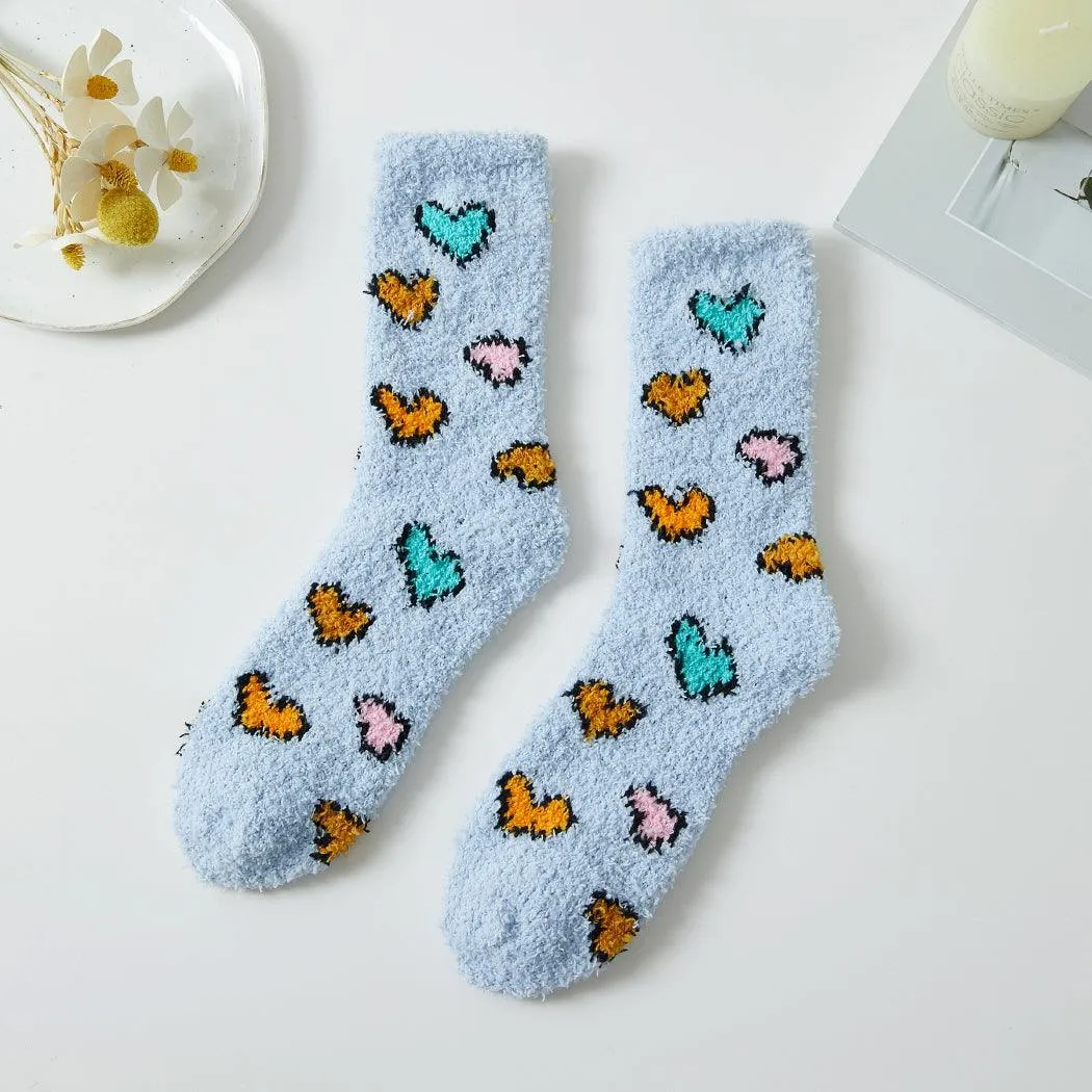 Tween Socks | Heart Patterned Winter Socks | Fashion City